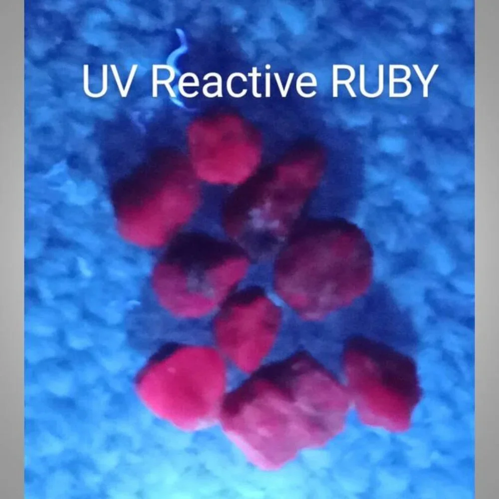 one RUBY raw crystal stone